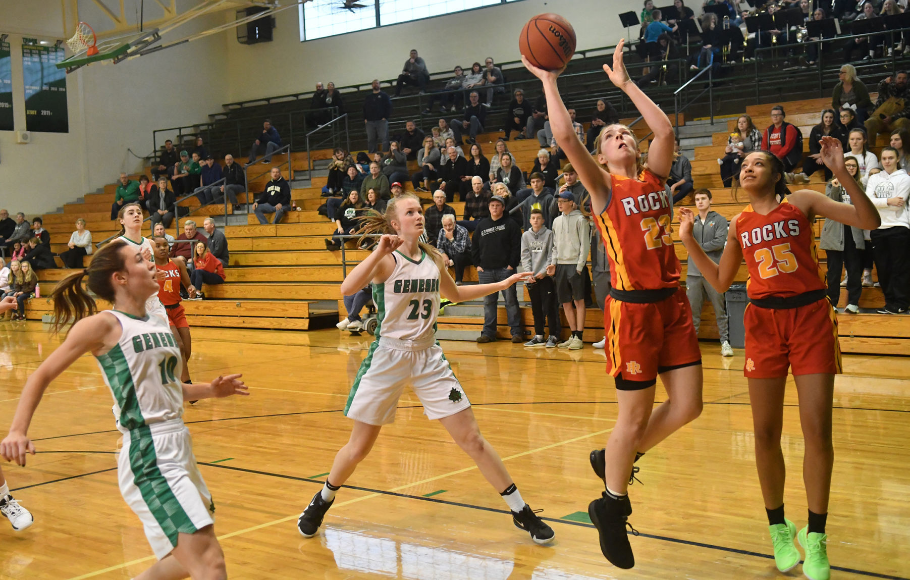 Rock Island vs Geneseo girls basketball at Geneseo.